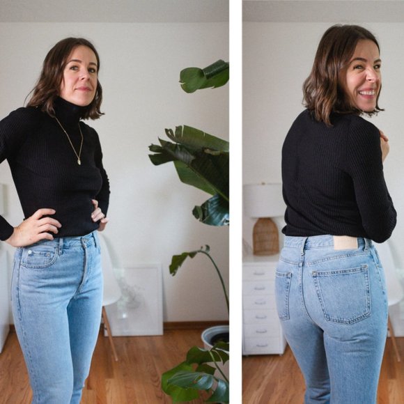 Everlane Curvy Cheeky Straight Jean - Picture 1 of 7